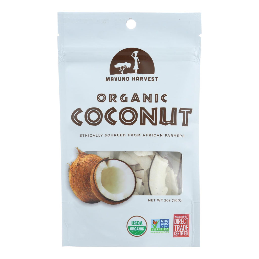 Mavuno Harvest - Organic Dried Fruit - Dried Coconut - Case Of 6 - 2 Oz. - Lakehouse Foods
