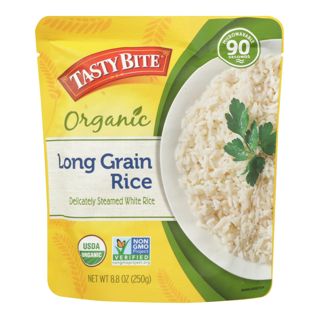 Tasty Bite Rice - Organic - Long-grain - 8.8 Oz - Case Of 6 - Lakehouse Foods