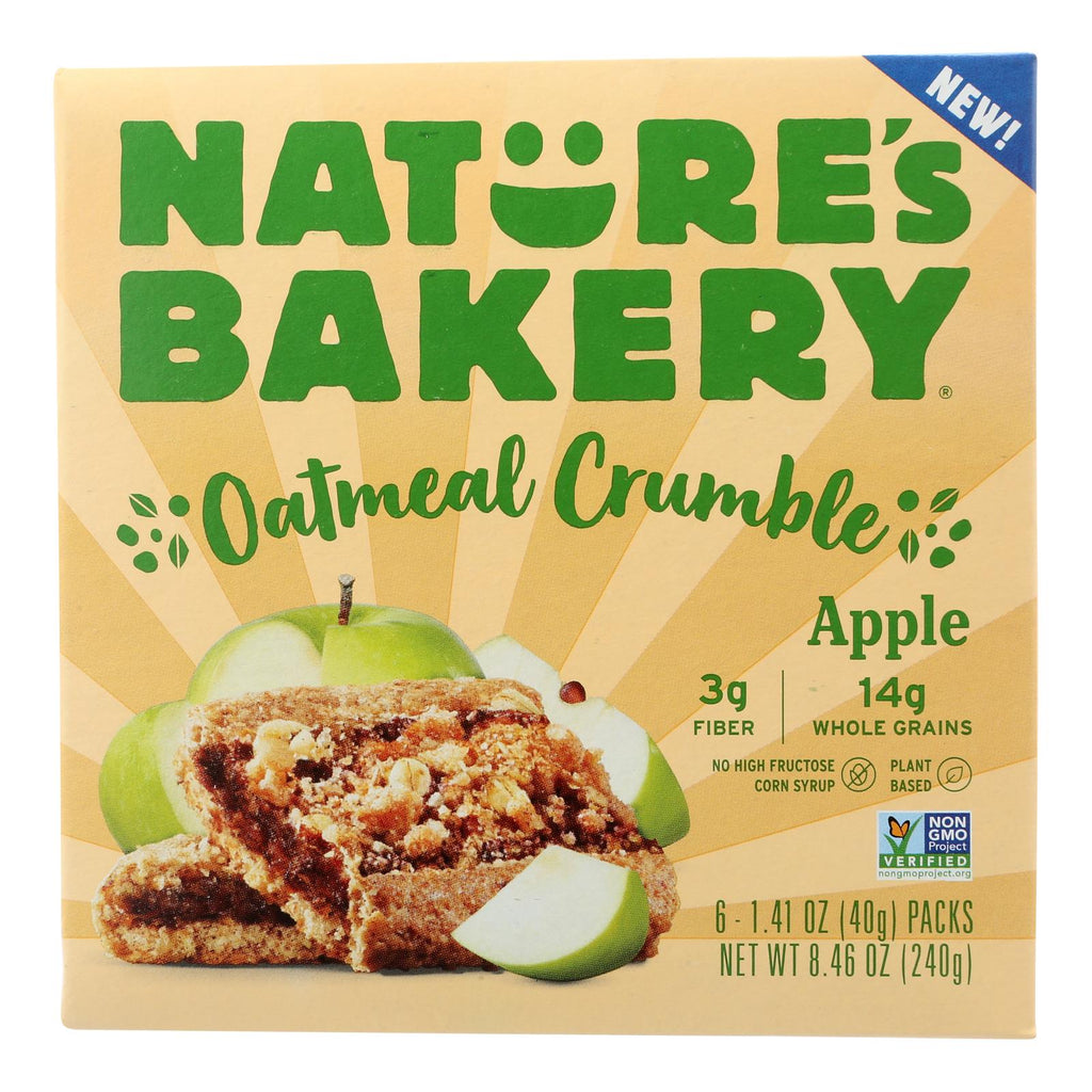Nature's Bakery - Oatmeal Crumble Apple - Case Of 6 - 8.46 Oz - Lakehouse Foods
