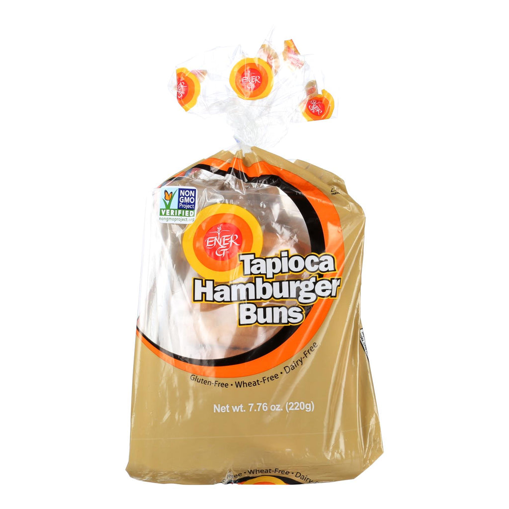 Ener-g Foods - Hamburger Buns - Tapioca - 7.76 Oz - Case Of 6 - Lakehouse Foods