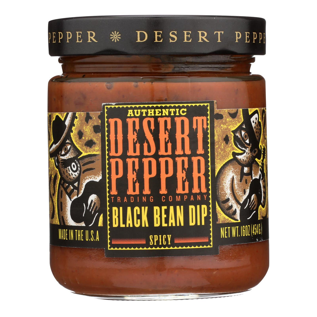 Desert Pepper Trading - Spicy Black Bean Dip - Case Of 6 - 16 Oz. - Lakehouse Foods