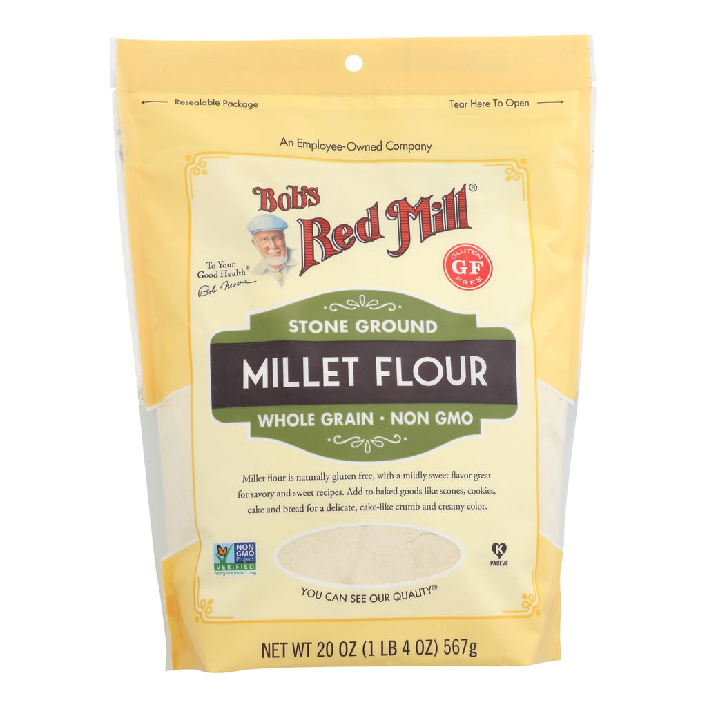 Bob's Red Mill - Millet Flour Gluten Free - Case Of 4 - 20 Oz - Lakehouse Foods