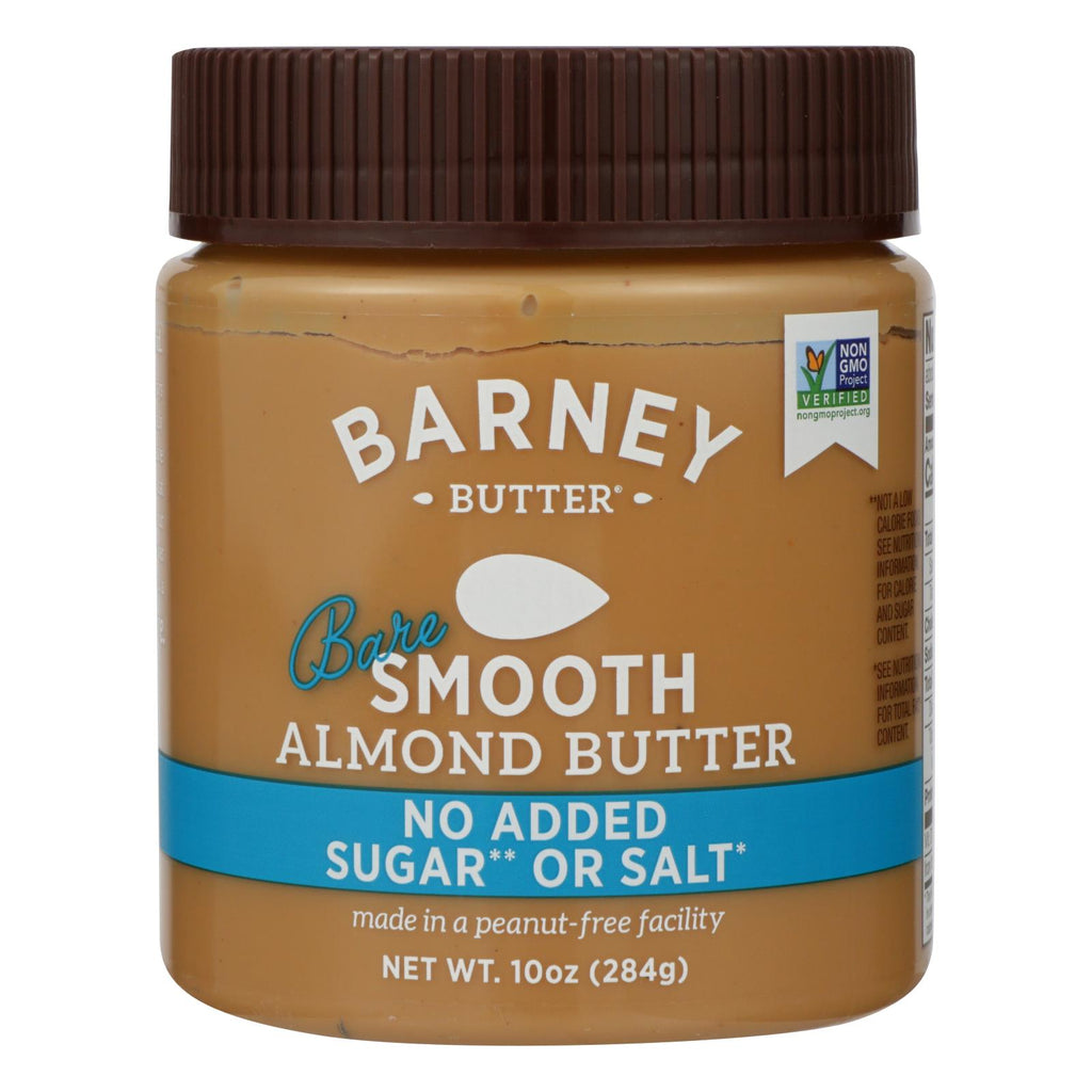 Barney Butter - Almond Butter - Bare Smooth - Case Of 6 - 10 Oz. - Lakehouse Foods