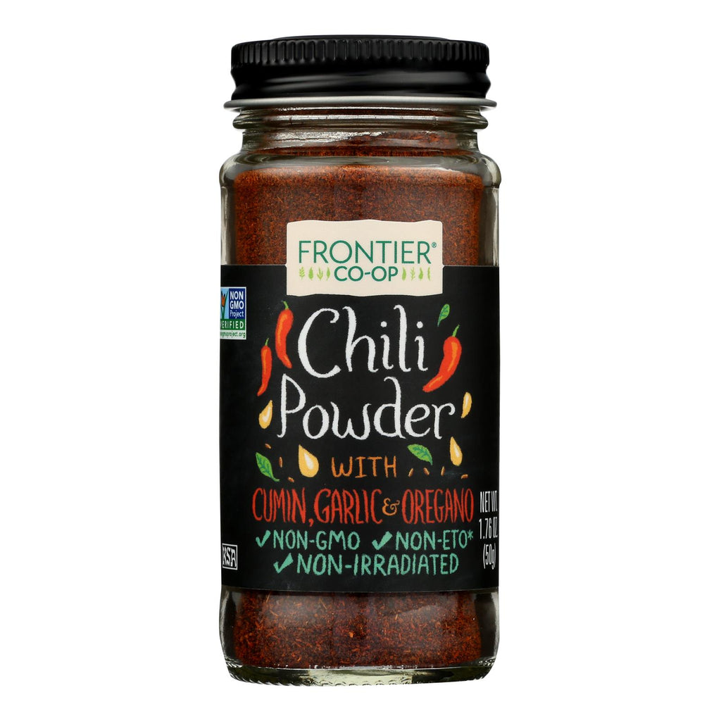 Frontier Natural Products Coop - Chili Powder No Salt - 1 Each 1-1.76 Oz - Lakehouse Foods