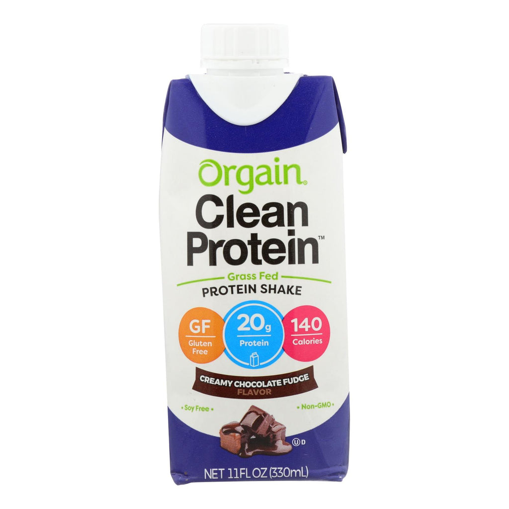 Orgain Organic Protein Shakes - Creamy Chocolate Fudge - Case Of 12 - 11 Fl Oz. - Lakehouse Foods