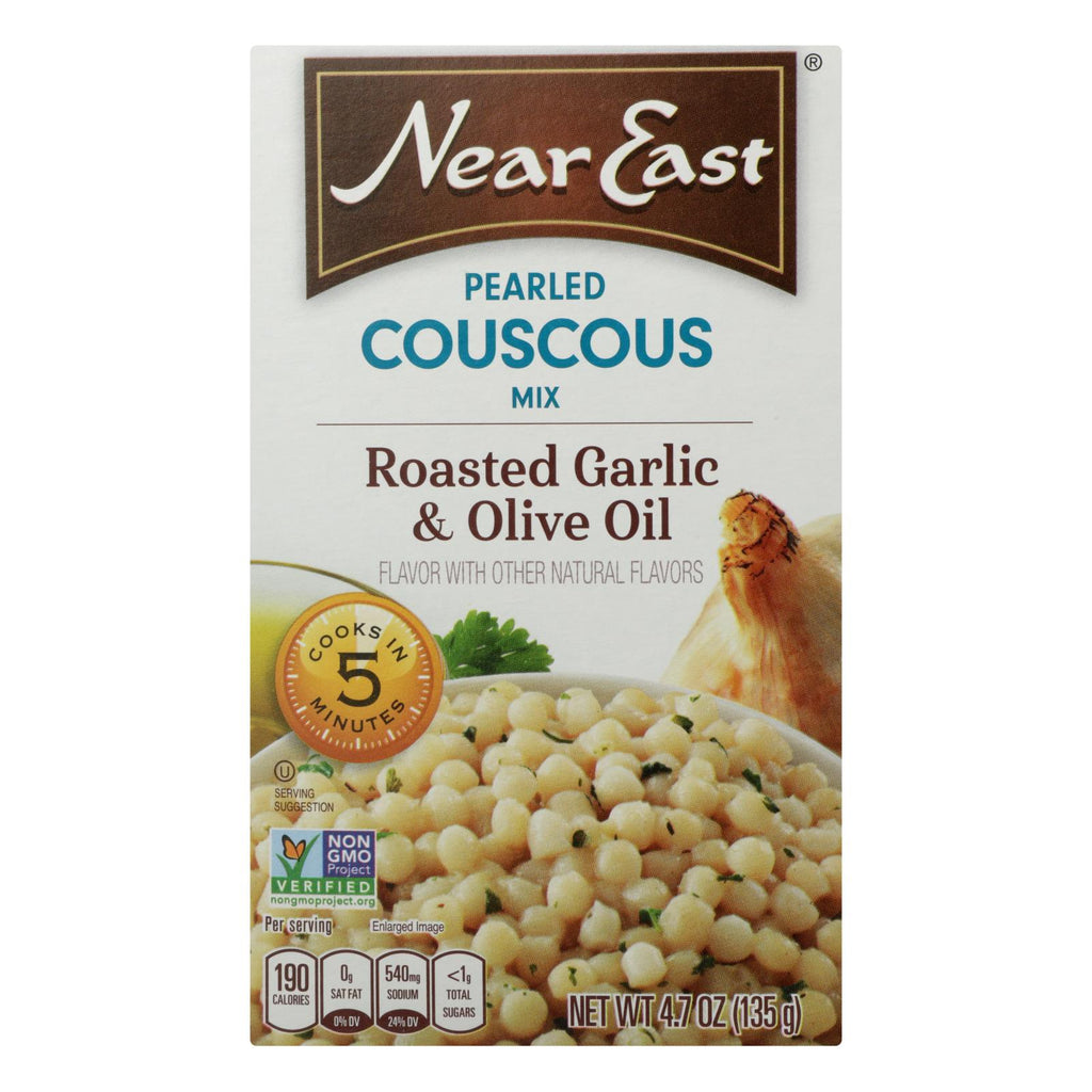 Near East Couscous - Garlic And Olive Oil - Case Of 12 - 4.7 Oz. - Lakehouse Foods