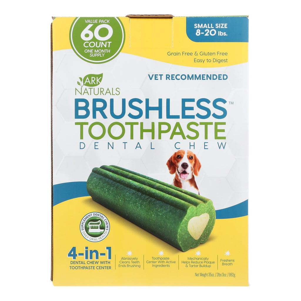 Ark Naturals - Brshls Tpst Dental Chw Sm - 1 Each - 60 Ct - Lakehouse Foods