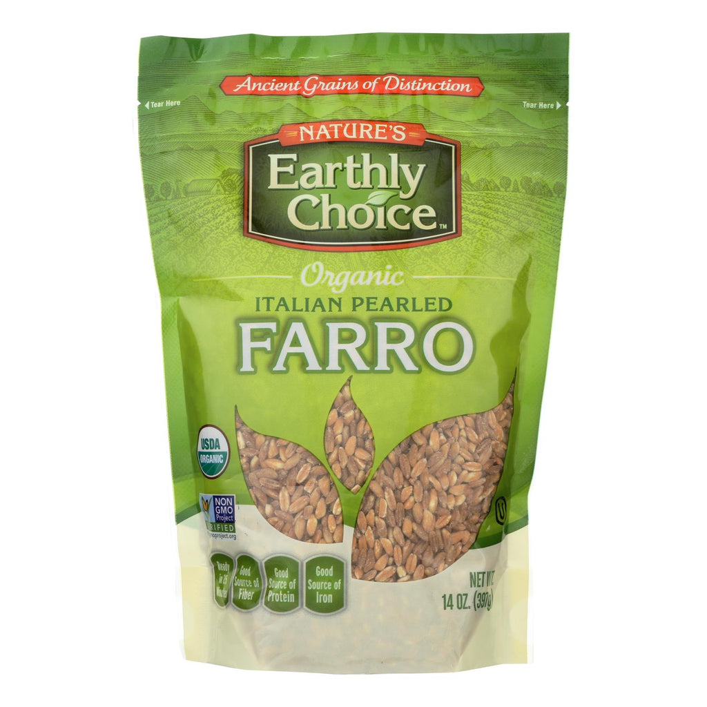 Nature's Earthly Choice Pearled Farro - Italian - Case Of 6 - 14 Oz. - Lakehouse Foods