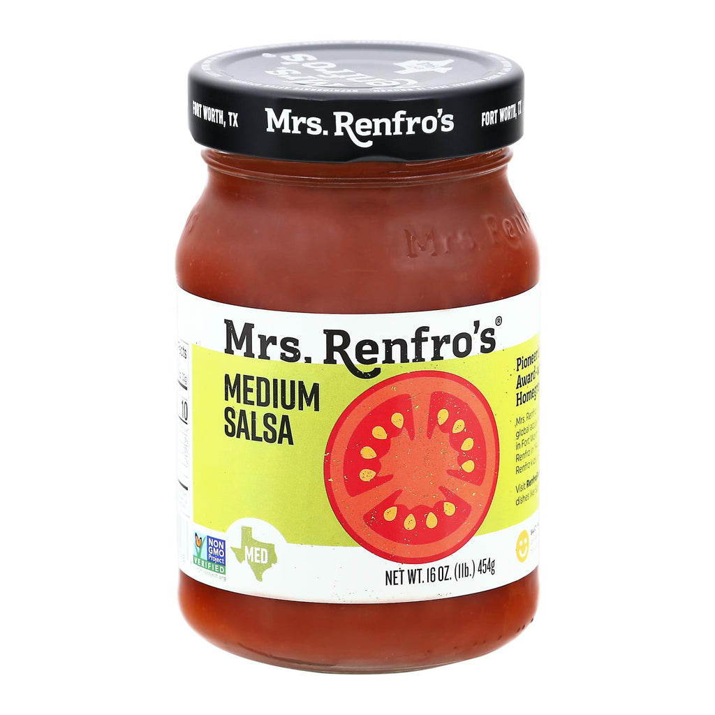 Mrs. Renfro's Fine Foods Salsa Medium - Case Of 6 - 16 Oz. - Lakehouse Foods