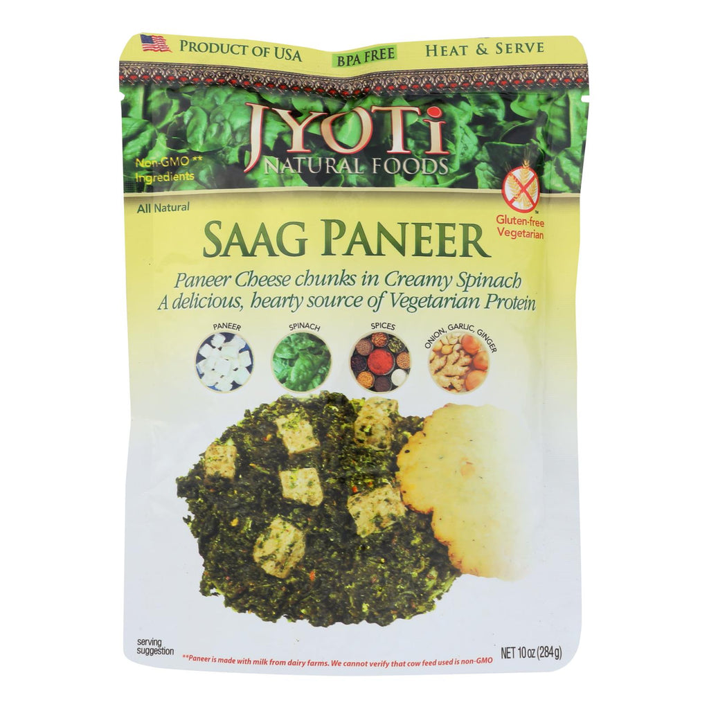 Jyoti Cuisine India Saag Paneer - Case Of 6 - 10 Oz. - Lakehouse Foods