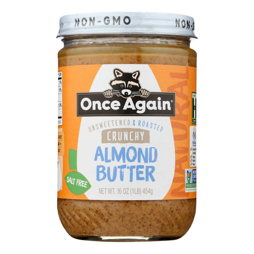 Once Again - Almond Butter Crunch Ns - Case Of 6-16 Oz - Lakehouse Foods
