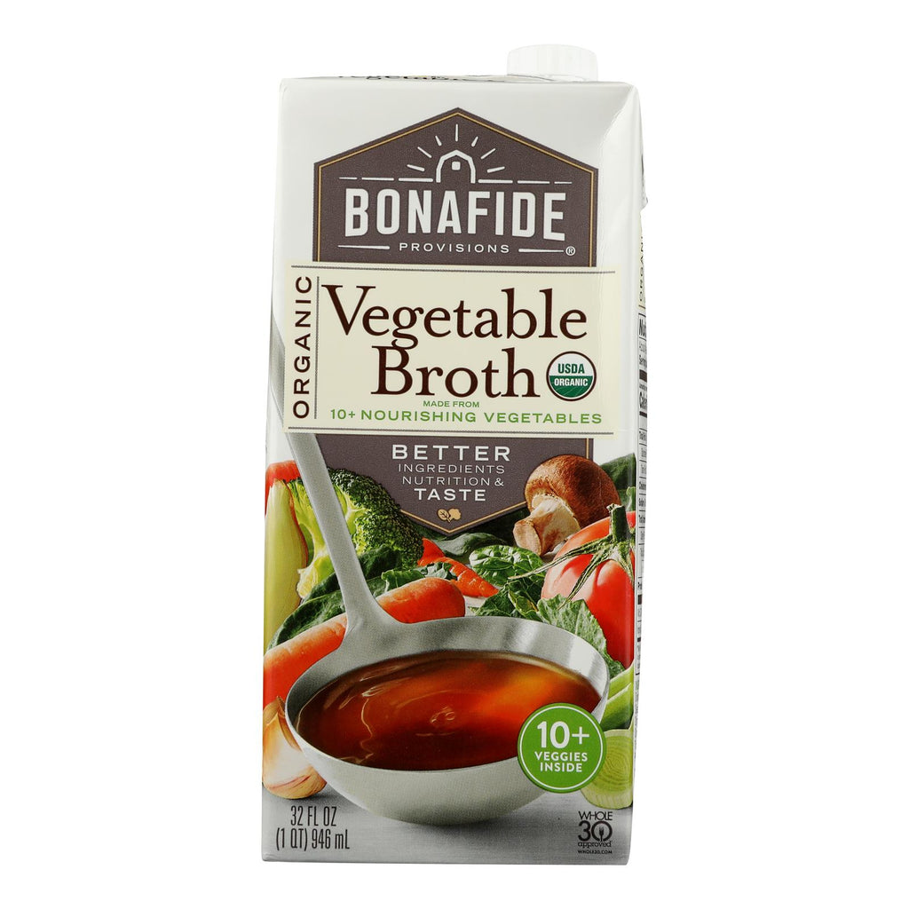 Bonafide Provisions - Broth Vegetable - Case Of 6-32 Oz - Lakehouse Foods