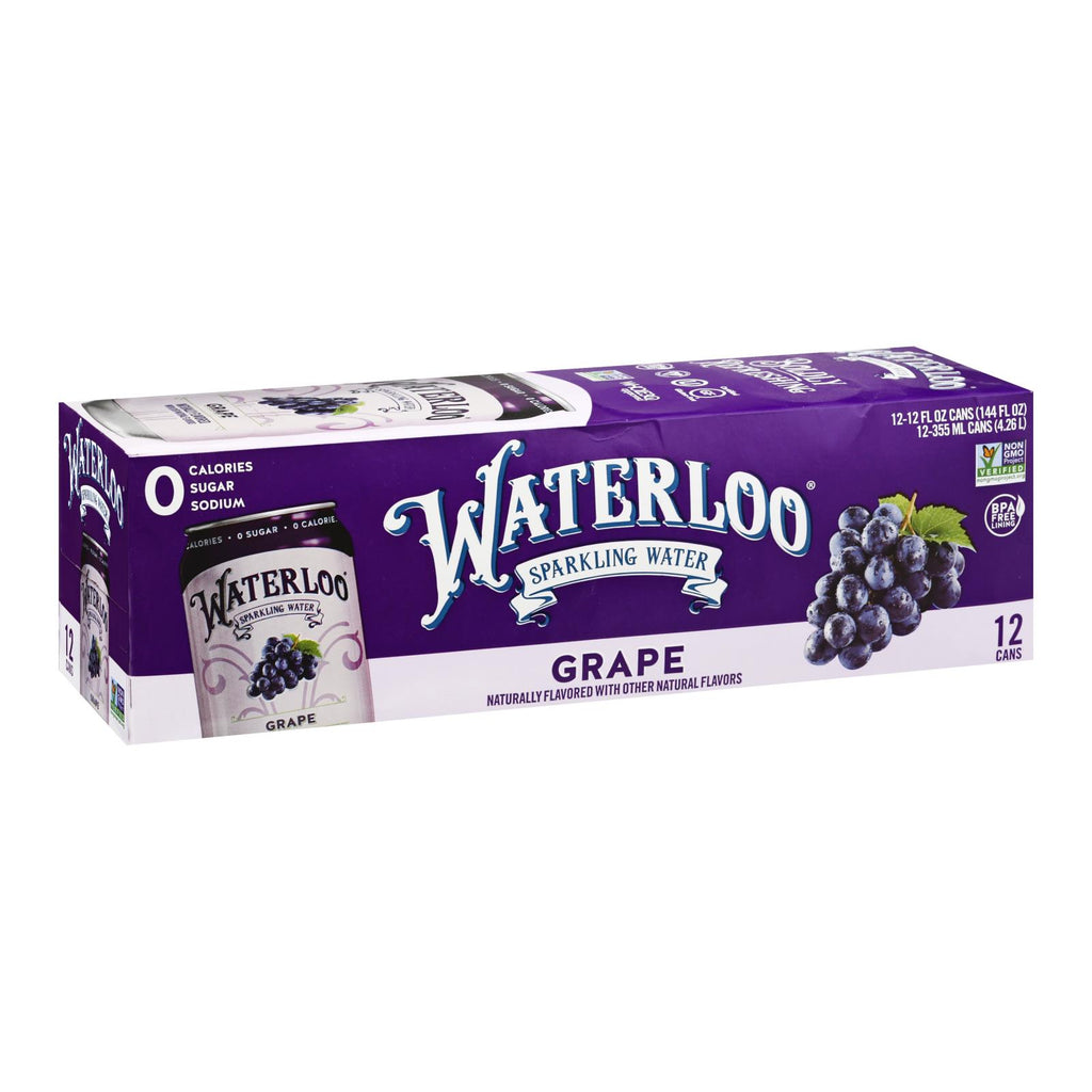 Waterloo - Sparkling Water Grape - Case Of 2 - 12-12 Fz - Lakehouse Foods
