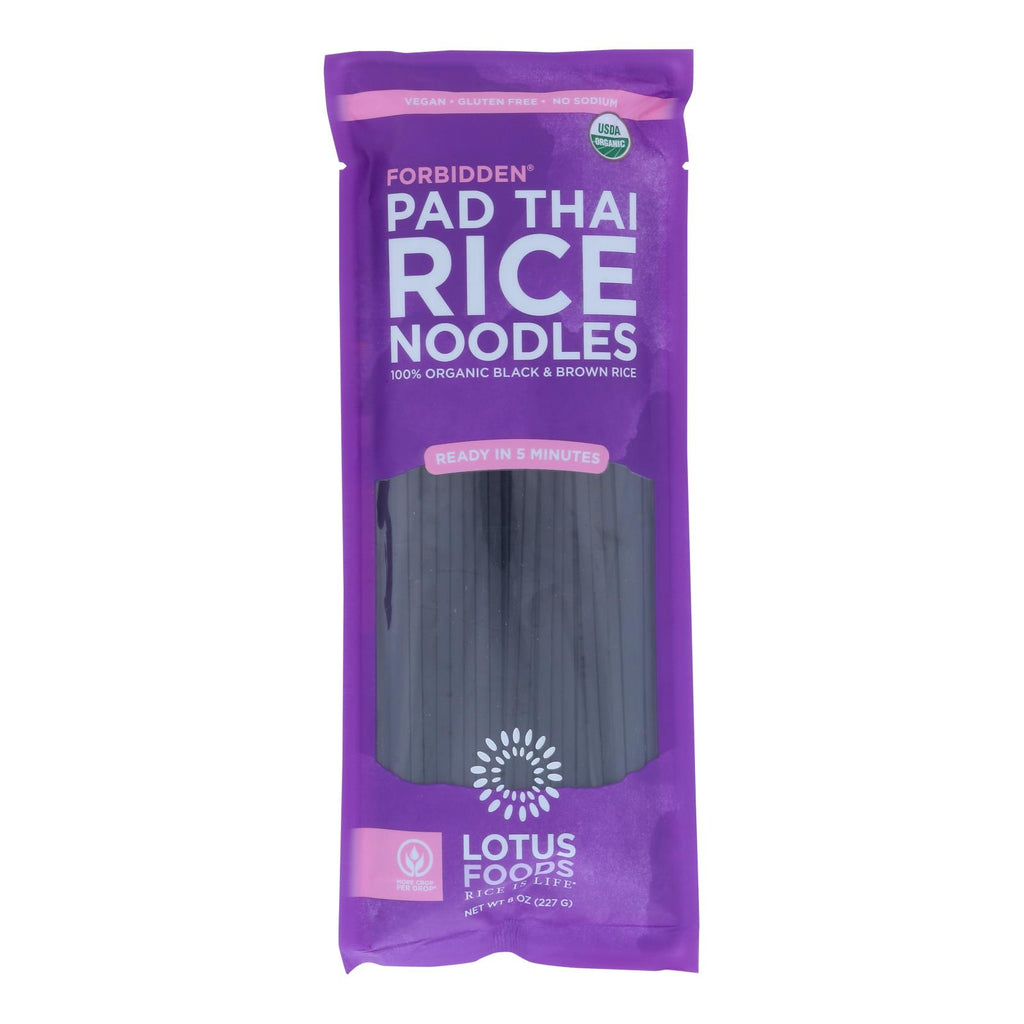 Lotus Foods Noodles - Organic - Forbidden Pad Thai - Case Of 8 - 8 Oz - Lakehouse Foods