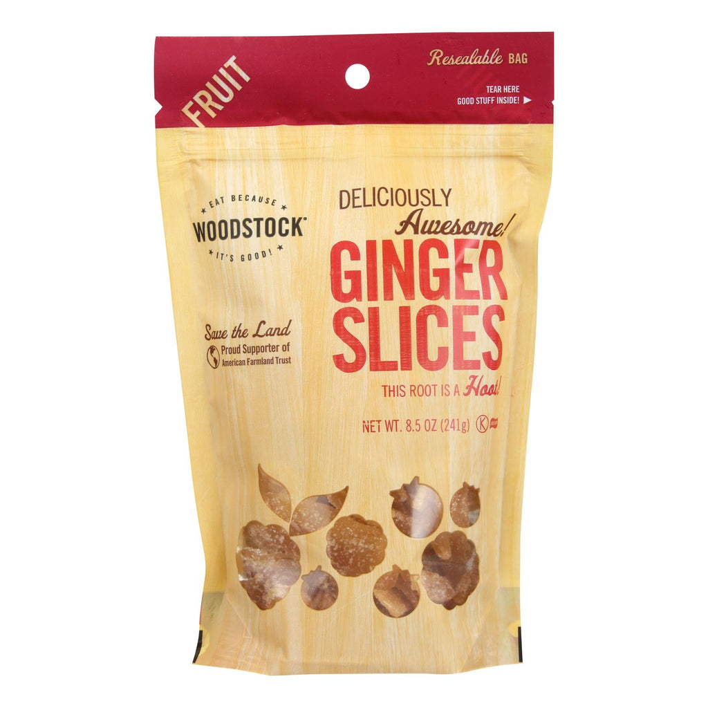 Woodstock Ginger Slices - Case Of 8 - 8.5 Oz - Lakehouse Foods