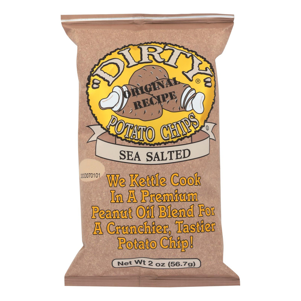 Dirty Chips - Potato Chips - Sea Salted - Case Of 25 - 2 Oz. - Lakehouse Foods