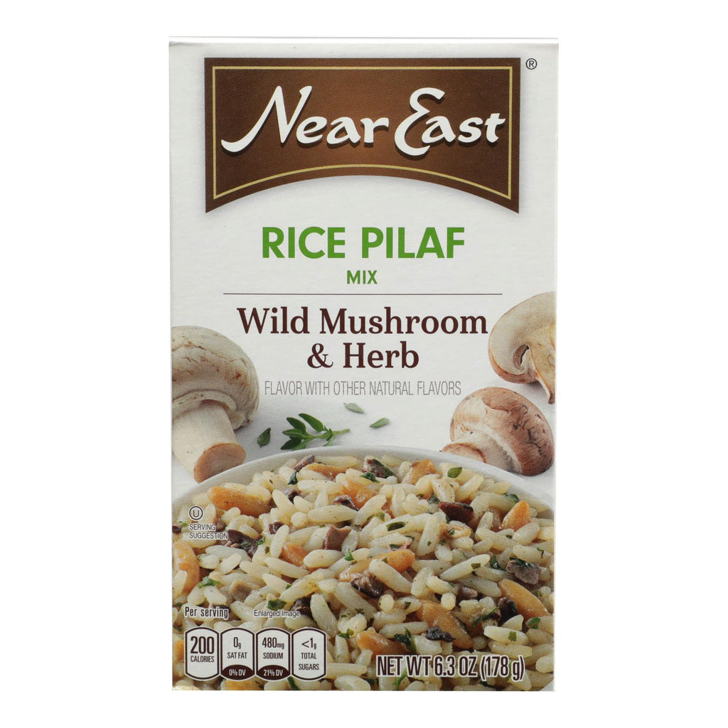 Near East Rice Pilaf Mix - Mushrooms And Herbs - Case Of 12 - 6.3 Oz. - Lakehouse Foods