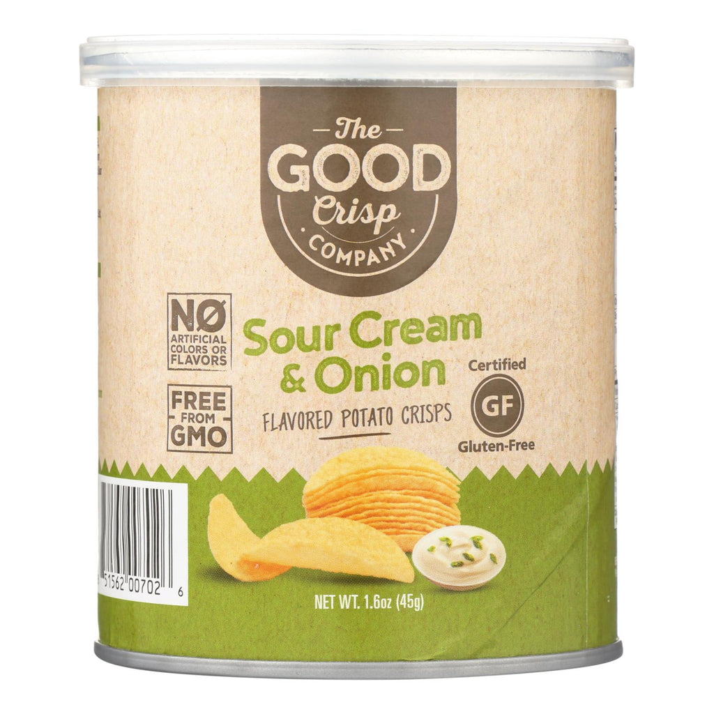 The Good Crisp Company Potato Crisps - Sour Cream And Onion - Case Of 12 - 1.6 Oz - Lakehouse Foods