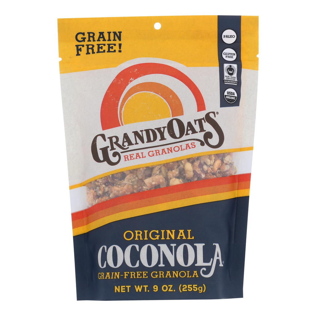 Grandy Oats Organic Granola - Original Coconola - Case Of 6 - 9 Oz - Lakehouse Foods