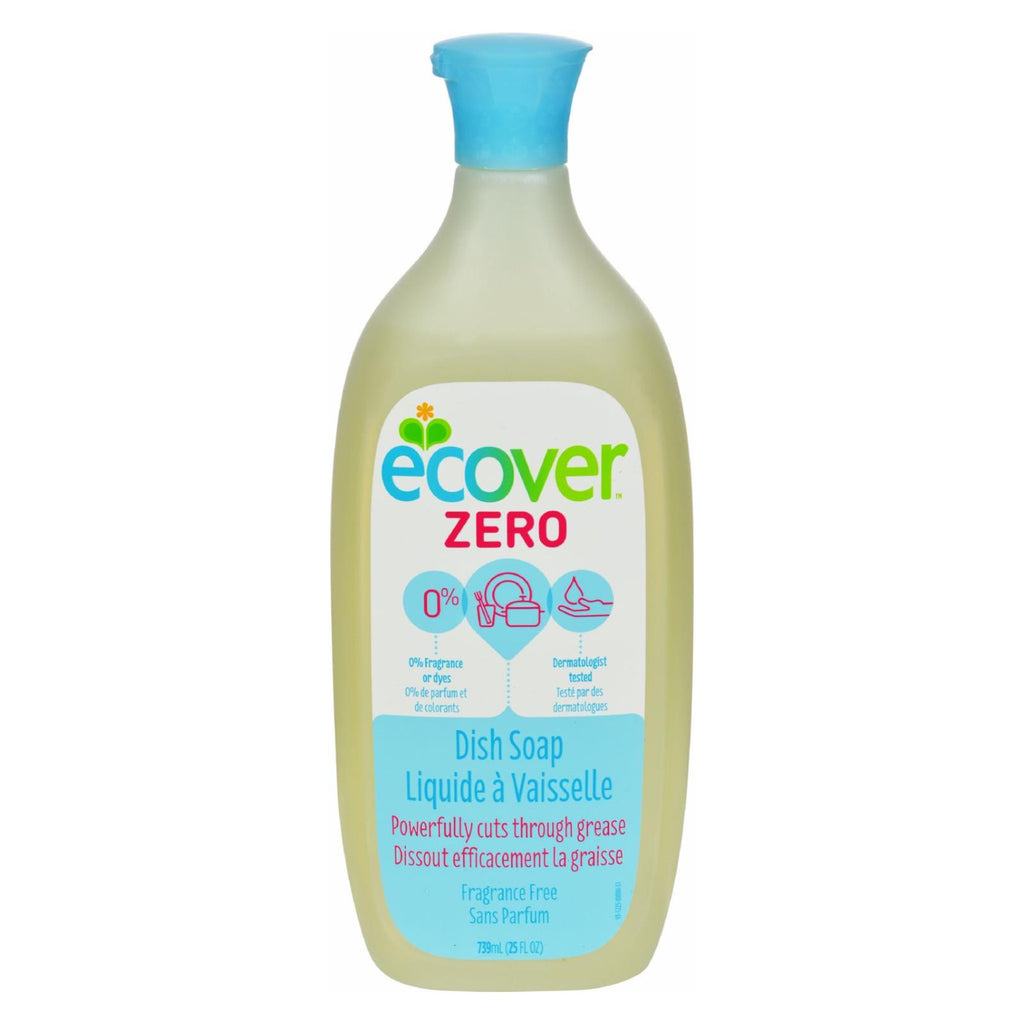 Ecover Dish Soap - Liquid - Zero - Fragrance Free - 25 Fl Oz - 1 Case - Lakehouse Foods