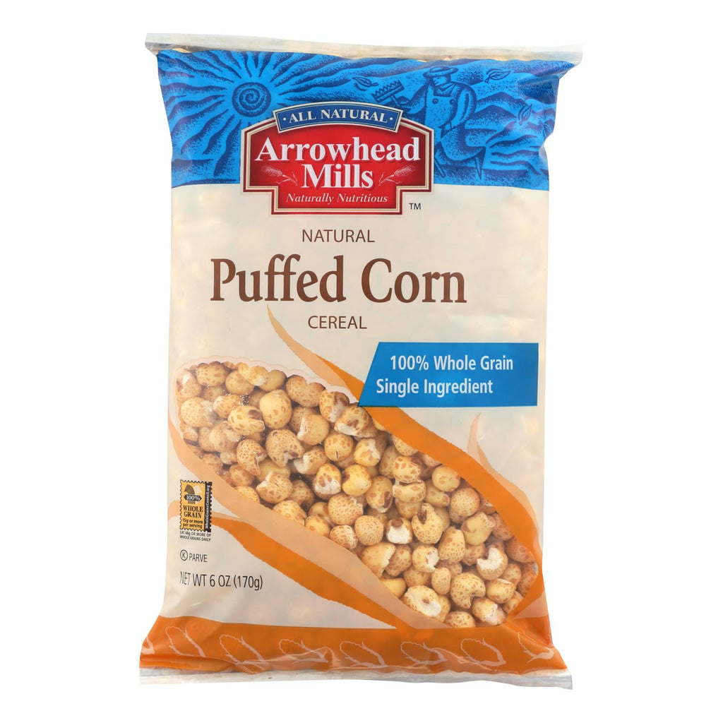 Arrowhead Mills - All Natural Puffed Corn Cereal - Case Of 12 - 6 Oz. - Lakehouse Foods