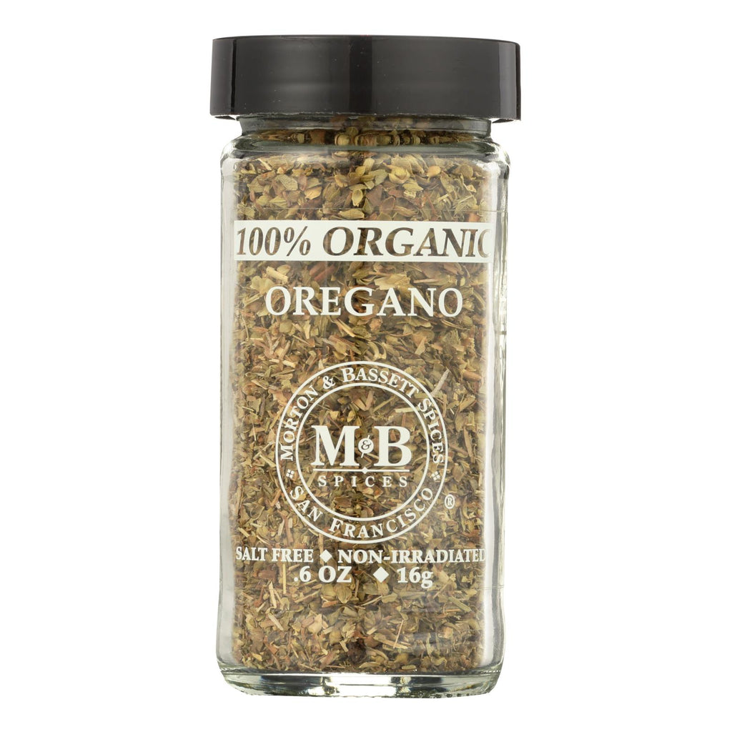 Morton And Bassett 100% Organic Seasoning - Oregano - .7 Oz - Case Of 3 - Lakehouse Foods