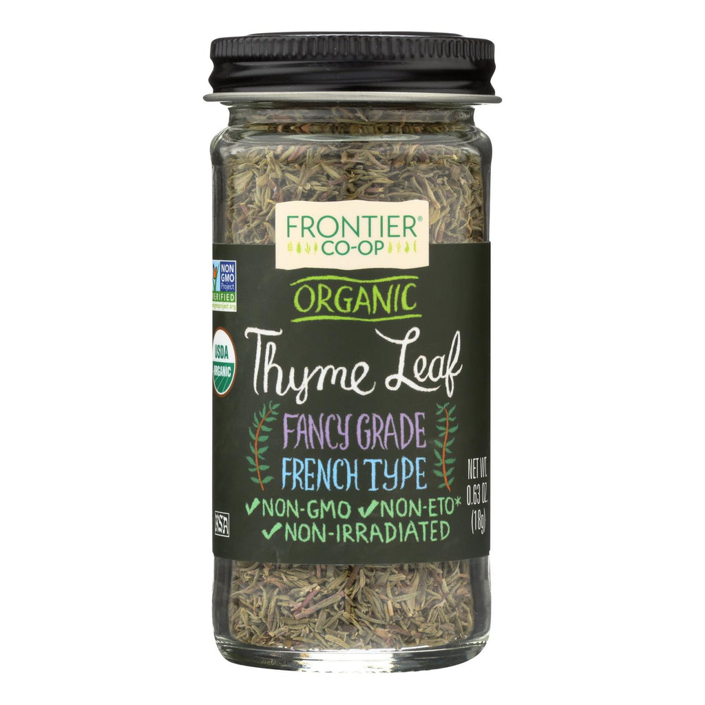 Frontier Herb Thyme Leaf - Organic - Whole - .8 Oz - Lakehouse Foods
