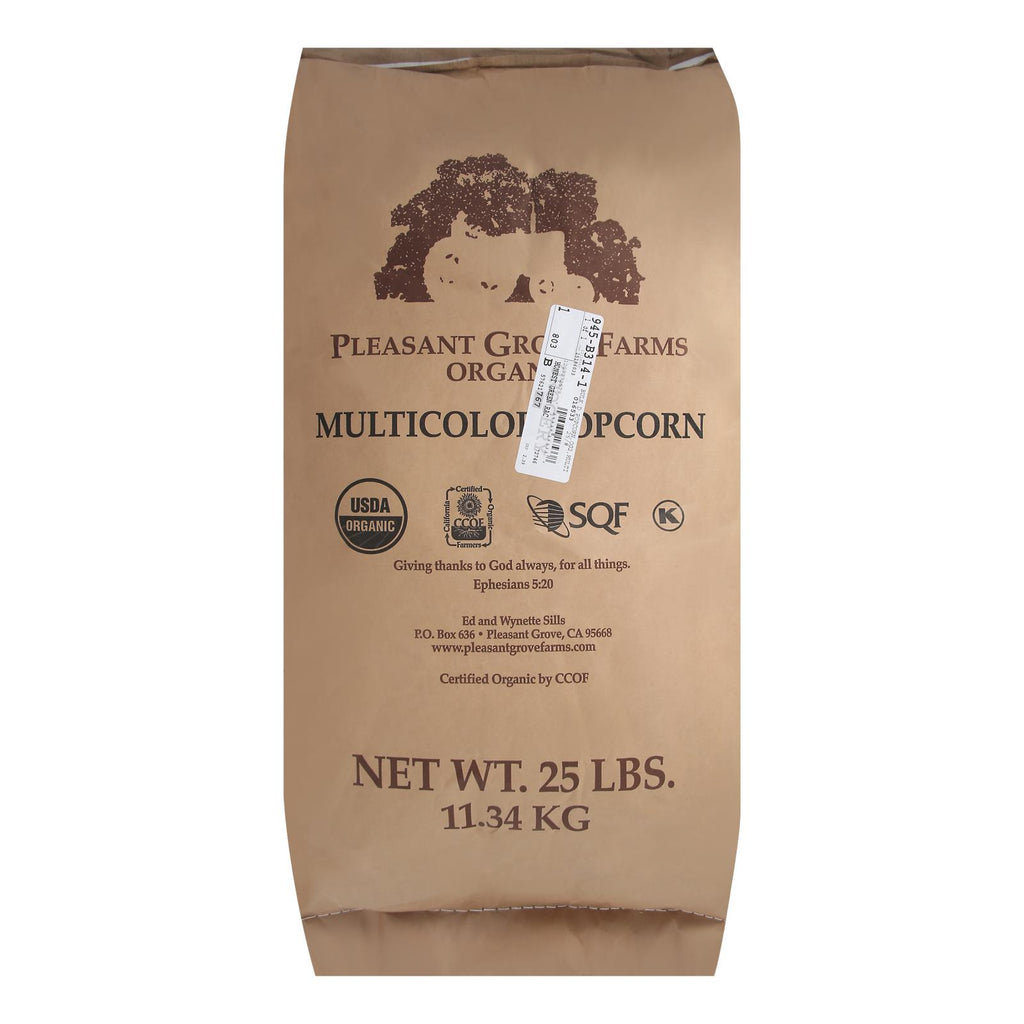 Bulk Grains Organic Popcorn Multi Color - Single Bulk Item - 25lb - Lakehouse Foods