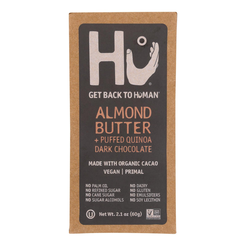 Hu - Dark Chocolate Bar Almond Butter Quinoa - Case Of 12-2.1 Oz - Lakehouse Foods