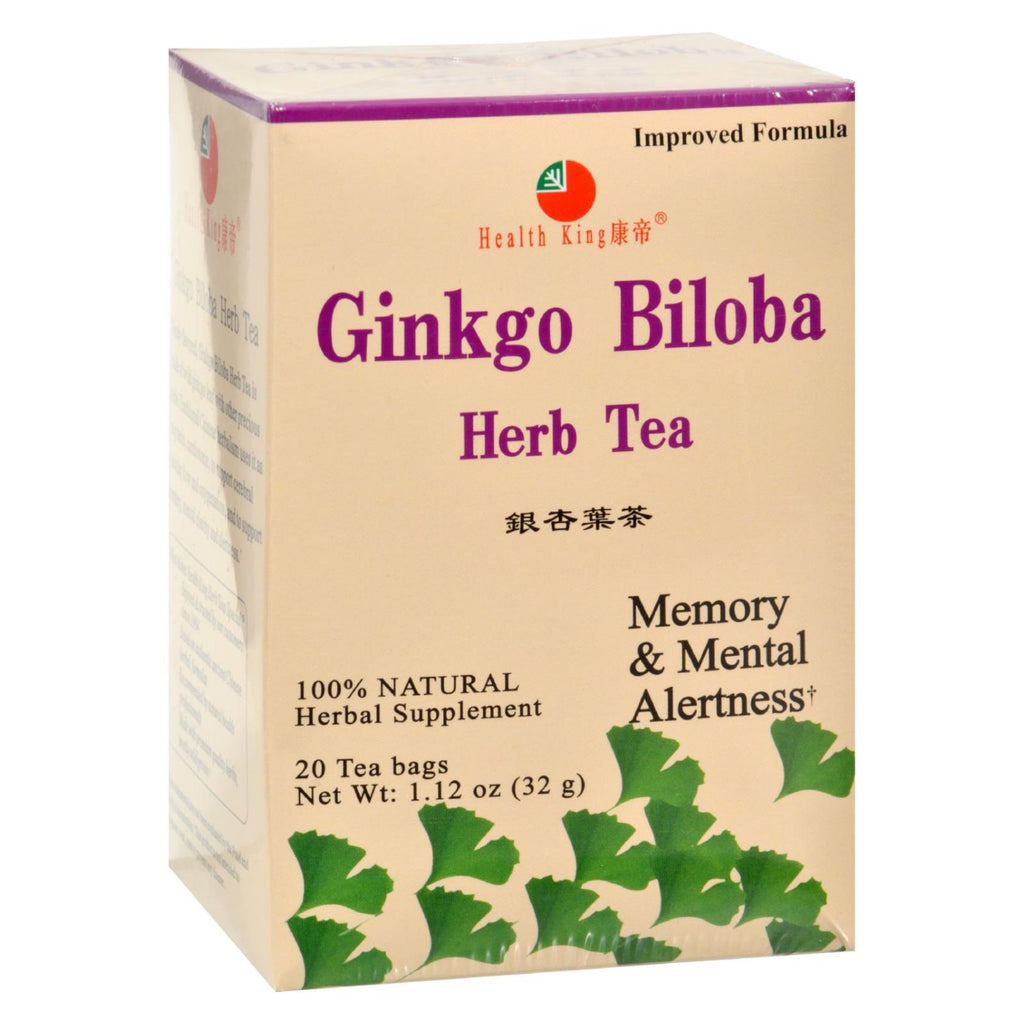 Health King Ginkgo Biloba Herb Tea - 20 Tea Bags - Lakehouse Foods