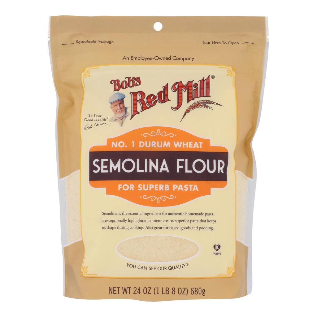 Bob's Red Mill - Flour Semolina - Case Of 4-24 Oz - Lakehouse Foods