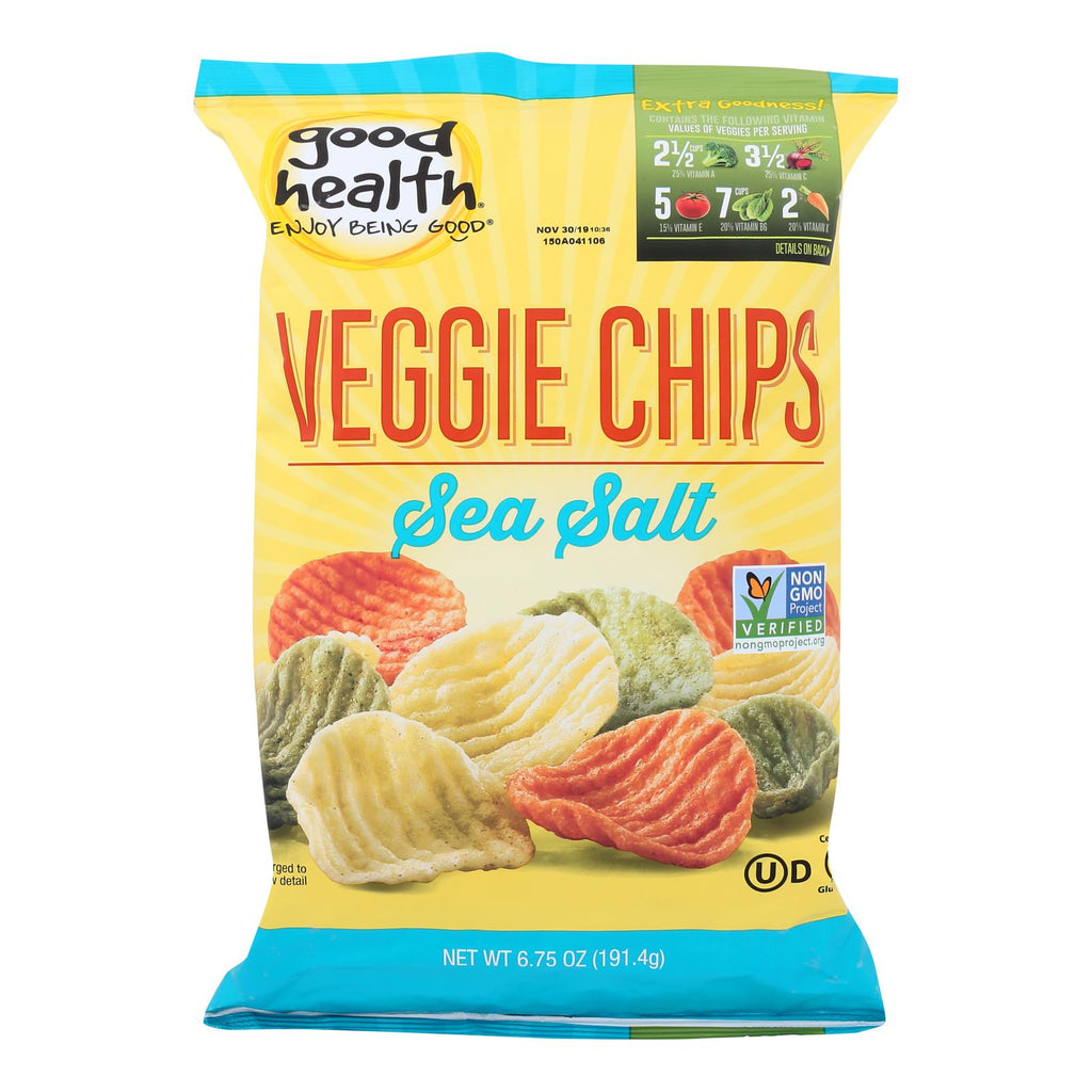 Good Health Sea Salt Veggie Chips  - Case Of 10 - 6.25 Oz - Lakehouse Foods