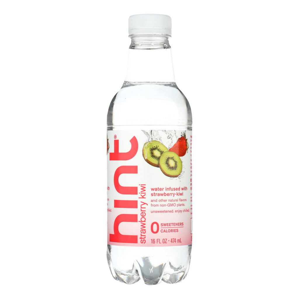 Hint Fruit Water - Strawberry And Kiwi - Case Of 12 - 16 Fl Oz. - Lakehouse Foods