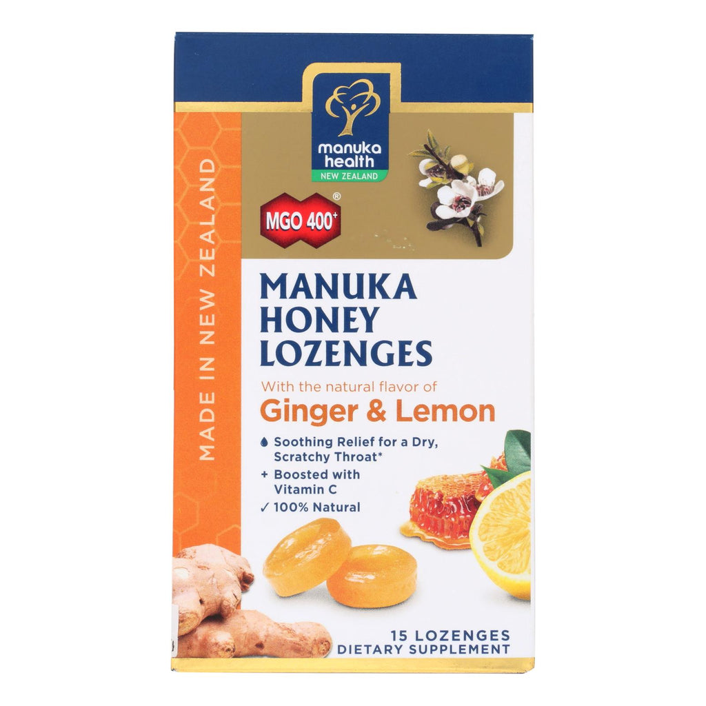 Manuka Health - Loz Honey Mgo 400+lem Ginger - 1 Each 1-15 Ct - Lakehouse Foods