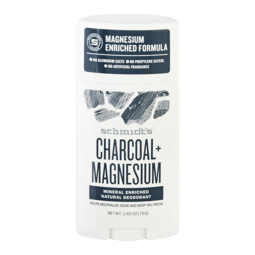 Schmidt's - Deodorant Chrcl&mag Stk - 1 Each - 2.65 Oz - Lakehouse Foods