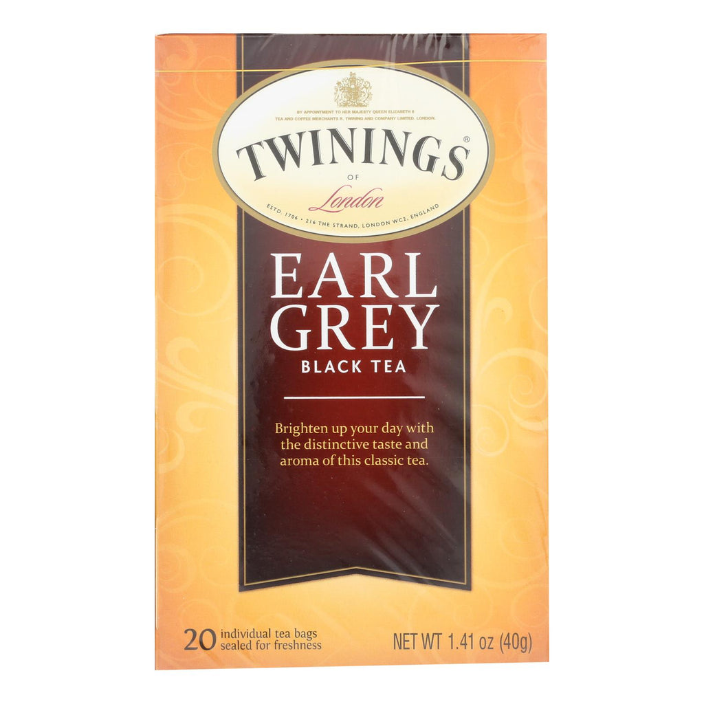 Twinings Tea Earl Grey Tea - Black Tea - Case Of 6 - 20 Bags - Lakehouse Foods