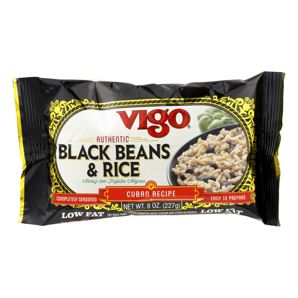 Vigo Black Bean And Rice - Case Of 12 - 8 Oz. - Lakehouse Foods