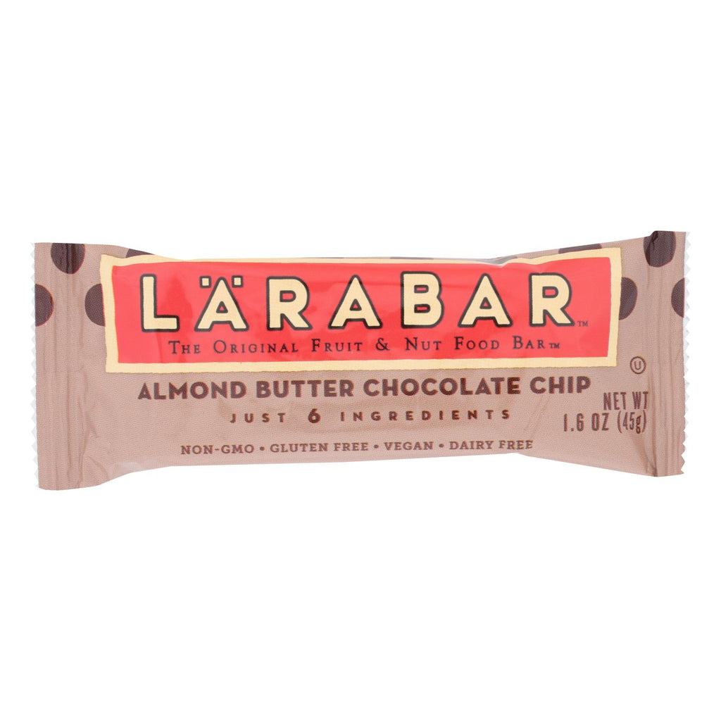 Larabar - Original Fruit And Nut Bar - Almond Butter Chocolate Chip - Case Of 16 - 1.6 Oz. - Lakehouse Foods