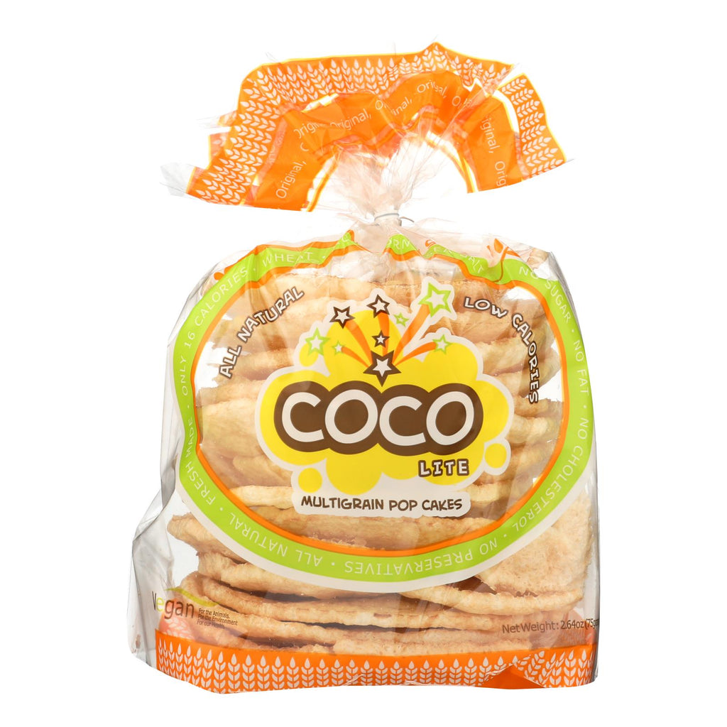 Coco Lite Multigrain Pop Cakes Pop Cakes - Original - Case Of 12 - 2.64 Oz - Lakehouse Foods