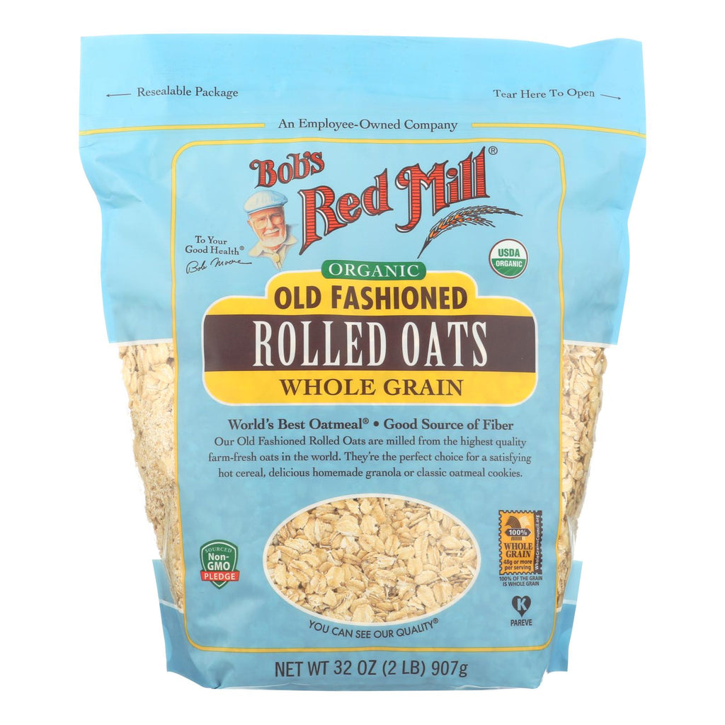 Bob's Red Mill - Oats - Organic Old Fashioned Rolled Oats - Case Of 4 - 32 Oz. - Lakehouse Foods