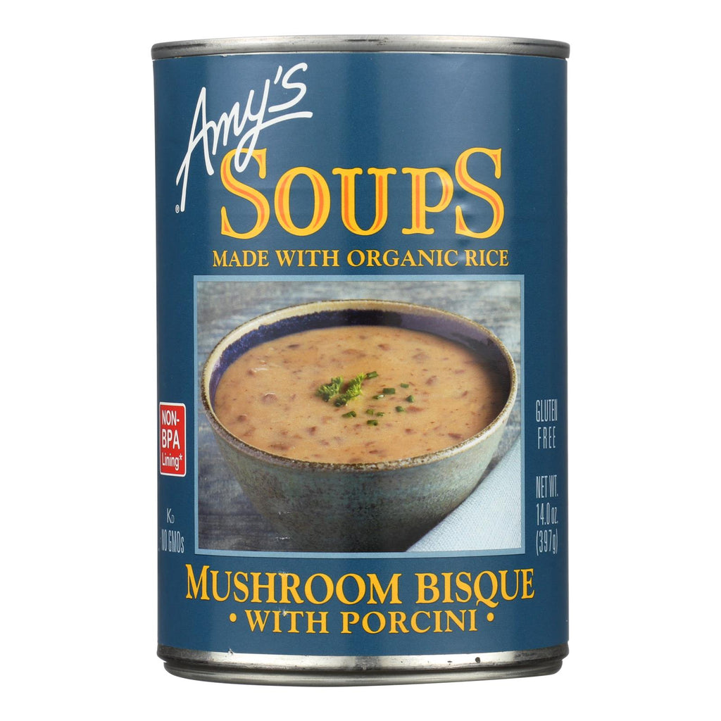 Amy's - Mushroom Bisque With Porcini - Case Of 12 - 14 Oz - Lakehouse Foods