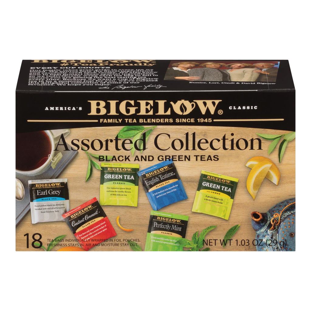 Bigelow Tea Assorted Tea - 6 Variety - Case Of 6 - 18 Bag - Lakehouse Foods