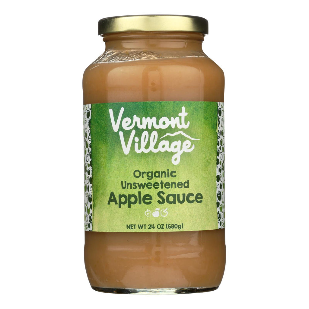 Vermont Village Organic Applesauce - Unsweetened - Case Of 6 - 24 Oz. - Lakehouse Foods