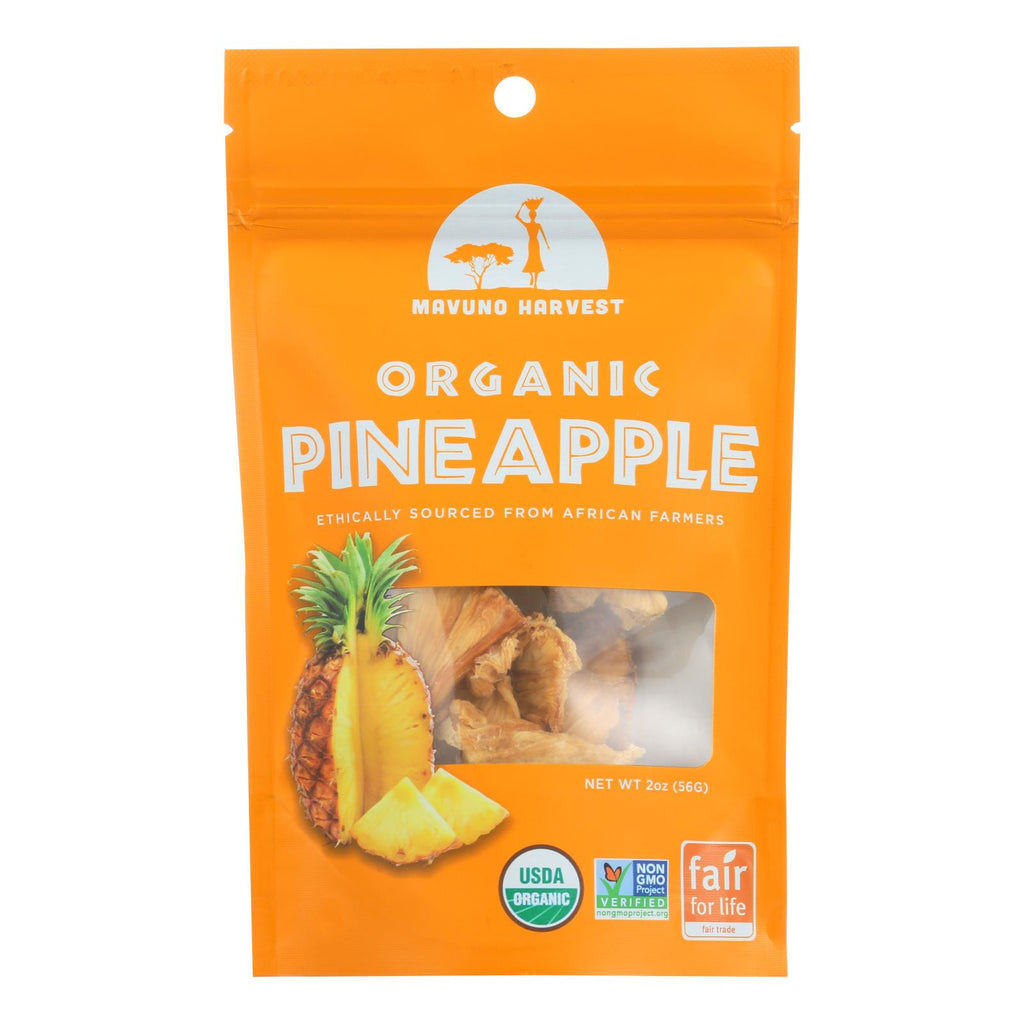 Mavuno Harvest Gluten - Free Dried Pineapple - Case Of 6 - 2 Oz. - Lakehouse Foods
