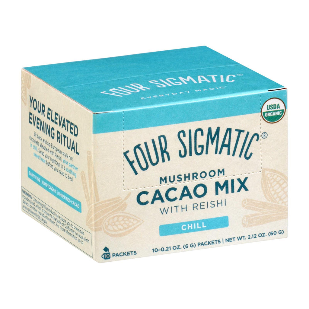 Four Sigmatic - Cacao Mix - Reishi Mushroom - 10 Count - Lakehouse Foods