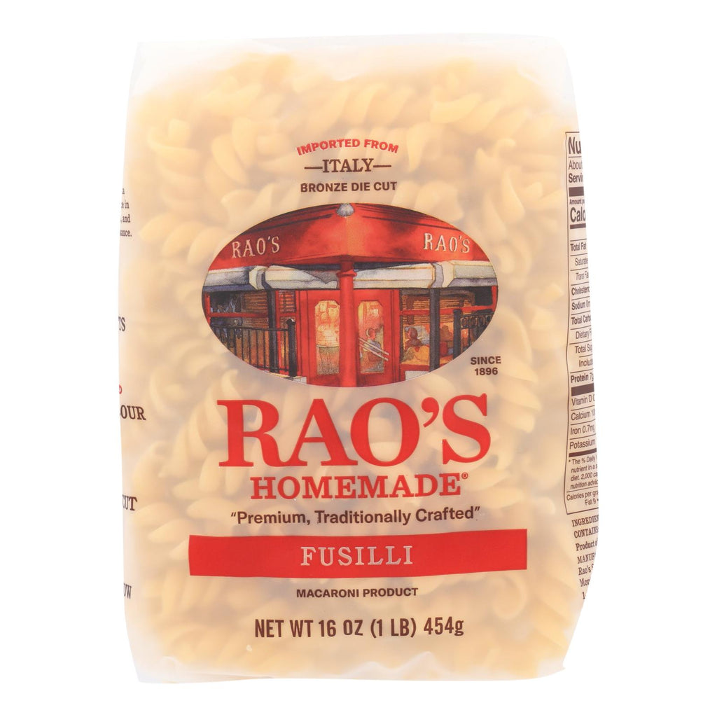 Rao's - Pasta Fusilli - Cs Of 6-16 Oz - Lakehouse Foods