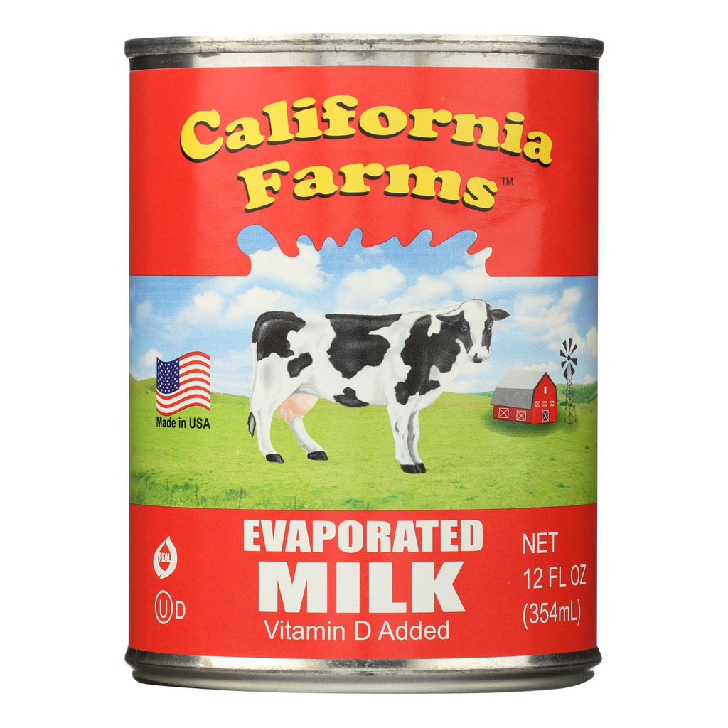 California Farms Evaporated Milk - 12 Oz - Case Of 24 - Lakehouse Foods