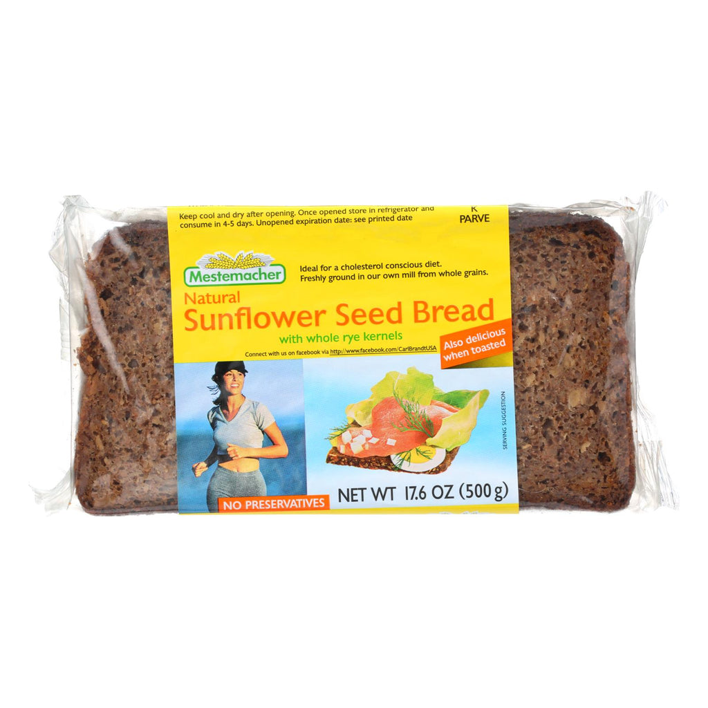 Mestemacher Bread Bread - Sunflower Seed - 17.6 Oz - Case Of 12 - Lakehouse Foods