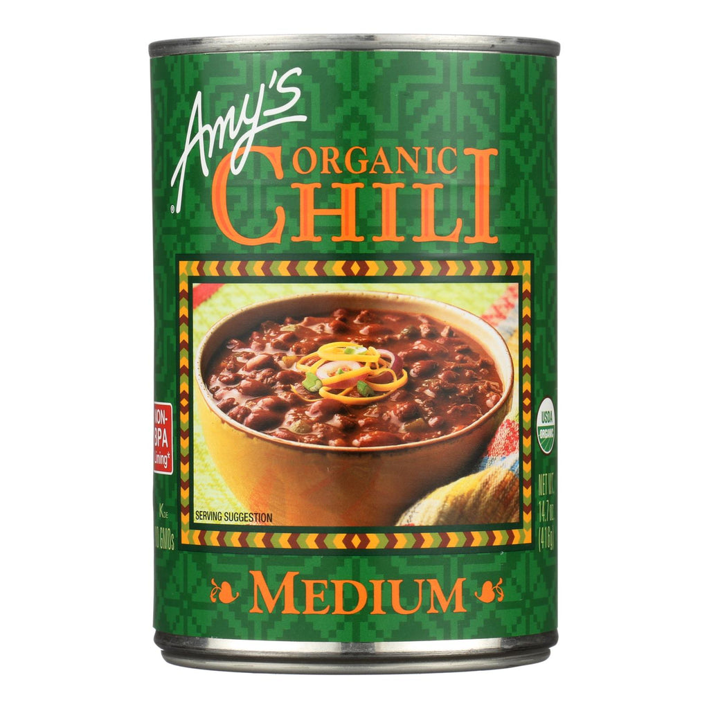 Amy's - Organic Medium Chili - Case Of 12 - 14.7 Oz - Lakehouse Foods