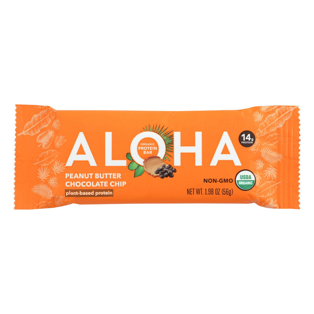 Aloha (bars)  Peanut Butter Chocolate Chip - Case Of 12 - 1.9 Oz - Lakehouse Foods